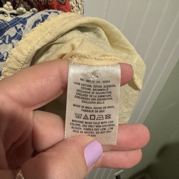 Anthropologie Vanessa Virginia Inez Patchwork Swing Dress Size 2 - Picture 7 of 8